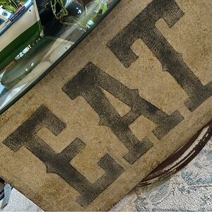 Rustic Country cottage shabby chic vintage EAT sign